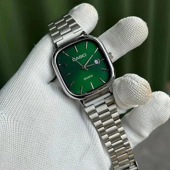 Casio Analog Silver - Green