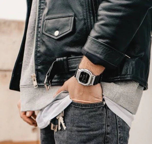 G-SHOCK 5600BB METAL BODY SILVER BLACK