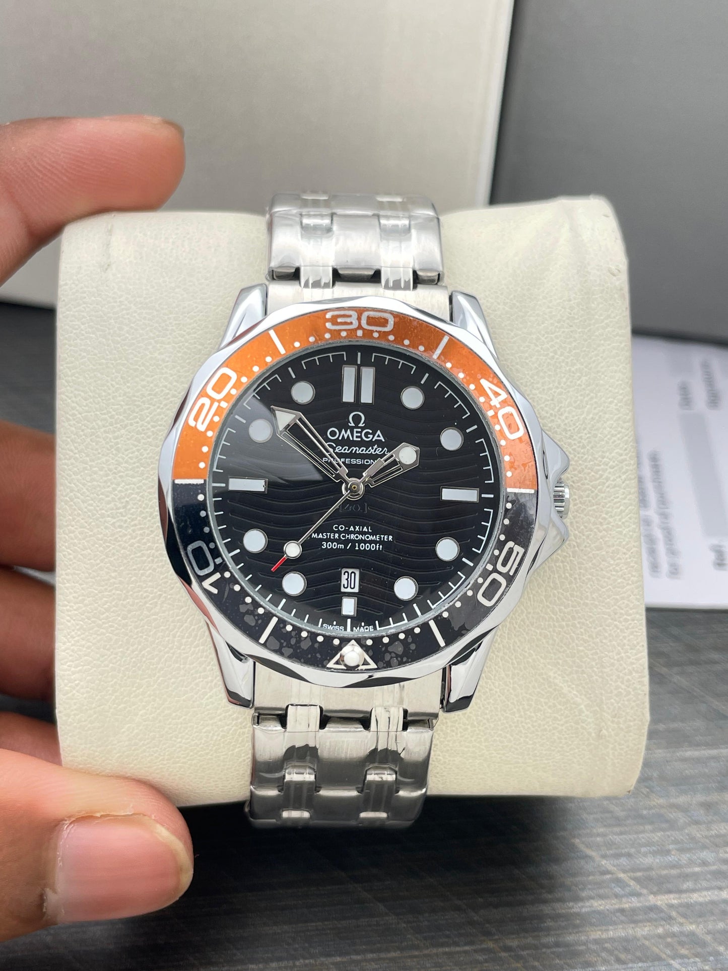 Omega Seamaster Black Dial Stainless steel