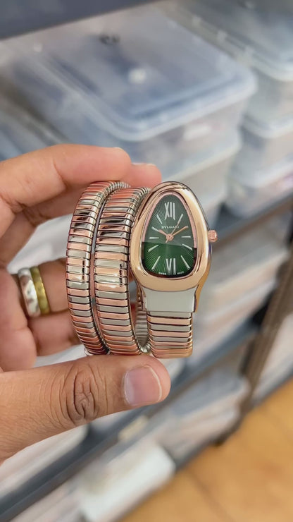 BVLGARI-TWOTONE-ROSEGOLD-WITHOUTSTONE