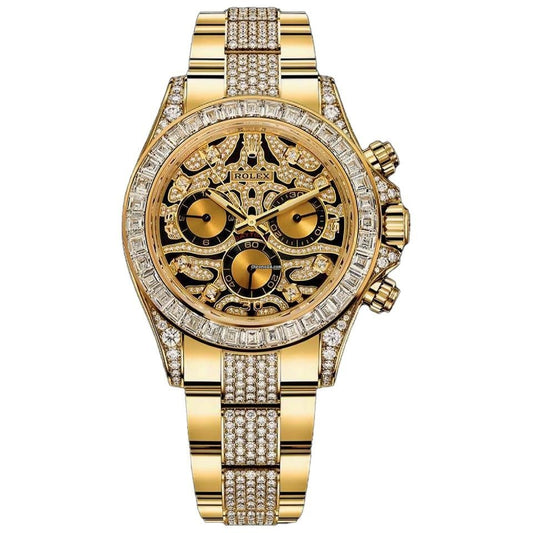Rolex Daytona Tiger Gold Diamond Metal Watch comInline Delivery Info
