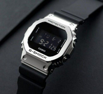 G-SHOCK 5600BB METAL BODY SILVER BLACK