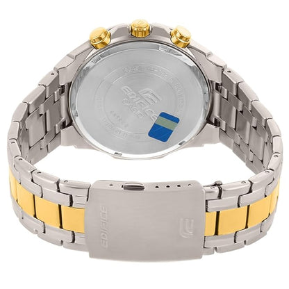Casio Edifice EFR-539 | Silver-Gold Black Dial Bold Edition