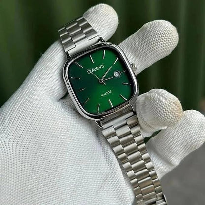 Casio Analog Silver - Green