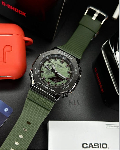 G-SHOCK GM 2100 GREEN METAL BODY