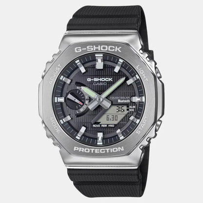 G-SHOCK Silver Dial Black Resin Strap Analog-Digital Watch
