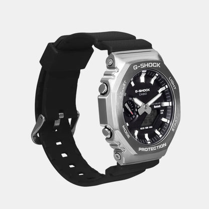 G-SHOCK Silver Dial Black Resin Strap Analog-Digital Watch