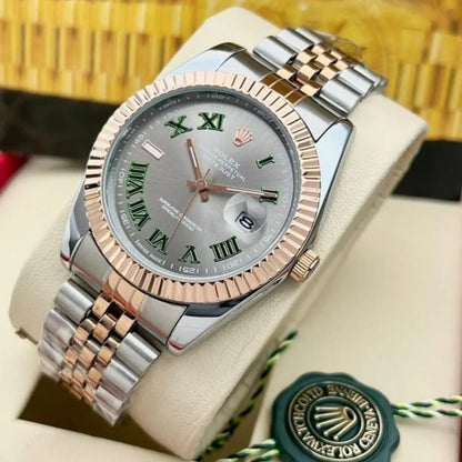 Rolex Datejust Dualtone Grey Dial Metal Watch .comInline Delivery Info