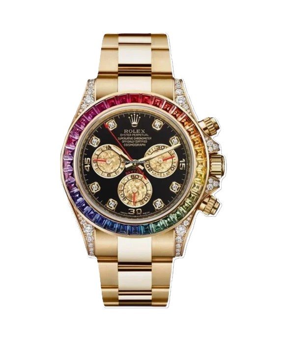 rolex rainbow daytona gold  comInline Delivery Info