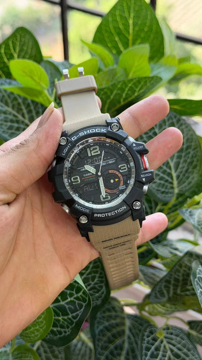 Casio G-Shock GG-1000-1A5DR Black Analog-Digital Dial Brown Resin Strap Men's Watch