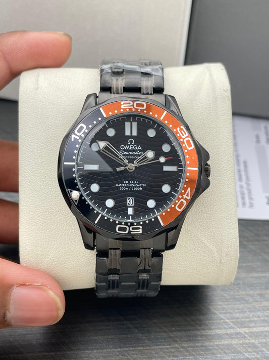 Omega  Seamaster Black Pepsi Stainless steel