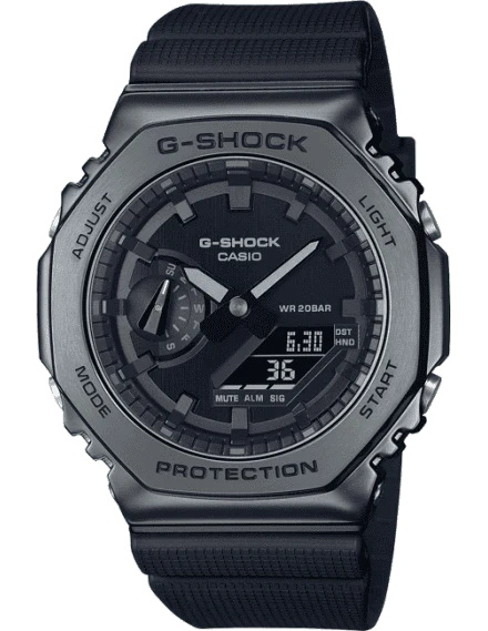 G-Shock Men Quartz Black Dial Analog-Digital Resin Watch