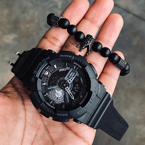 Casio G-Shock Analog-Digital Black Dial Men'sWatch for Man Sports