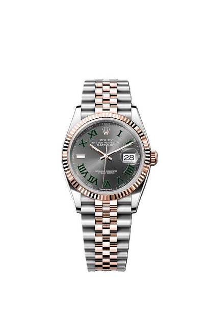 Rolex Datejust Dualtone Grey Dial Metal Watch .comInline Delivery Info